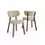 HANAH HOME Set stolica (6 delova) Toldy Cream Brown