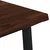vidaXL 80 x 80 x 75 cm Masiven les akacije Temno rjava in črna Kvadrat