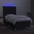 Vidaxl Box spring postelja z vzmetnico LED črna 80x200 cm blago