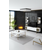 HANAH HOME Gold Line White Black