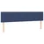 Vidaxl Box spring postelja z vzmetnico modra 200x200 cm blago