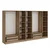 Hanah Home Garderober Kale-7543, 315x190x52 cm, Braon