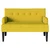 Chesterfield klupa Žuta 112 x 65,5 x 75 cm Baršun