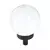LED solarna lampa LED/1,2V 6500K 200 mAh prečnik 20 cm IP44 bela/crna