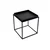 Hanah Home Klub sto Shb-18, 45x45x52 cm, Crni