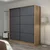 Hanah Home Garderober Kale-7163, 220x210x60 cm, Antracit