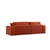 Atelier del Sofa Ugaona garnitura Pirlo 145x43x206cm Narandžasta