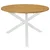 vidaXL Jedilna miza MDF 120x75 cm bela