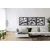 WallXpert metalni zidni ukras 5232, grane sa pticama u 3 kvadratna panela, 232 x 75 cm, crni