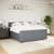 Vidaxl Box spring postelja z vzmetnico temno siva 180x200 cm žamet