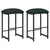 vidaXL Barski stol 2 pcs Temno zelena 40 x 32 x 74 cm Inženirski les