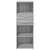 Visoka komoda siva boja hrasta 45x42,5x124 cm konstruirano drvo