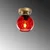 Opviq Zidna lampa Benek-15-14381, 15x15x18cm, IP20, Zlatna boje