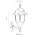 Opviq Spoljna zidna lampa BAP-68180-BSY-M2, 30 x 25 cm, E27, 40W, IP65, Crna