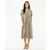 Mexx Ženska haljina MF006301461W, Midi, Maslinasta
