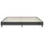 Posteljni okvir sivo blago 200x200 cm