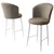 Hanah Home Set barskih stolica Alte, 4 komada, Bež-beli
