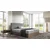 Boxspring postelja Wood 6 - 120x200 cm - temni hrast