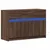 TV ormarić s LED svjetlima boja hrasta 91x34x61 cm drveni