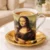 Porcelanasta skodelica Leonardo da Vinci Mona Lisa 300 ml kot darilo