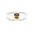 Opviq luster Round 1429-2, LED 32 W, crni