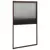 Zaslon protiv insekata za prozore aluminijski smeđi 80 x 160 cm