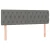 Vidaxl Box spring postelja z vzmetnico temno siva 140x200 cm blago
