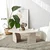Hanah Home Klub sto Rock, 105x35x65 cm, Krem