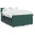 Vidaxl Box spring postelja z vzmetnico temno zelena 160x200 cm žamet