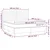 Vidaxl Box spring postelja z vzmetnico krem 180x200 cm blago