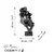 Aberto Design Dekorativna figura Lecteur, 36x20 cm, Crna