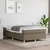 Vidaxl Box spring postelja z vzmetnico taupe 120x200 cm blago