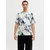 JACK & JONES Majica JJHONOLULU marine/bela
