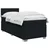 vidaXL Postelja boxspring z vzmetnico Črna 90 x 190 cm Blago