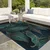 Modrozelena pralna preproga 120x180 cm Midnight Jungle – Mila Home