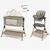 Kikka Boo Kolevka + hranilica set 2in1 Sleat Me Beige