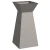 Stup saksija 2 pcs Srebrno 35 x 35 x 73 cm