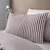 Temno rjava posteljnina za zakonsko posteljo 200x200 cm Epping Textured Stripe – Catherine Lansfield