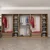 Hanah Home ormar sa reflektujućim staklom Nisa 20617, 360 cm, dore