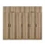 Hanah Home Garderober Kale-7520, 270x235x52 cm, Braon
