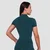 GymBeam Women‘s Ignite Cropped T-shirt Dark Green