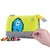 PIXIE CREW veliko etui SIVO/NEON RUMENO