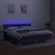 Vidaxl Box spring postelja z vzmetnico LED modra 180x200 cm blago