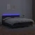 Krevet box spring s madracem LED crni 160x200cm od umjetne kože