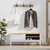 Klupa za hodnik s ladicama FLORO Bijelo 115 x 40 x 45 cm