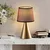 Opviq Stona lampa Kona-15485, Zlatno-braon