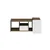 Hanah Home klub sto Viya 20456, 94,3 cm, beli / Rahle