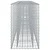 Gabionski uzdignuti krevet 2 pcs Srebrno 330 x 50 x 80 cm