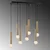 Opviq Luster Tempo-6022, 75x24cm 7xE27, Zlatne boje