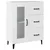 vidaXL Komoda bela 69,5x34x90 cm konstruiran les